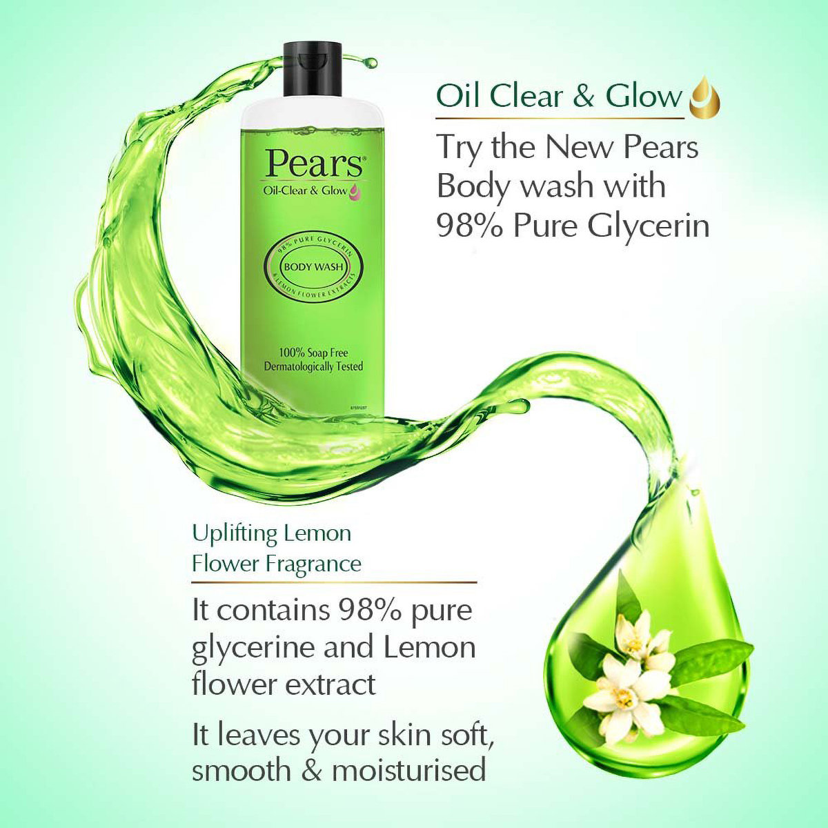 Pears Oil Clear & Glow Body Wash, 250 ml, Pack of 1 Pears Oil Clear & Glow Body Wash, 250 ml, Pack of 1