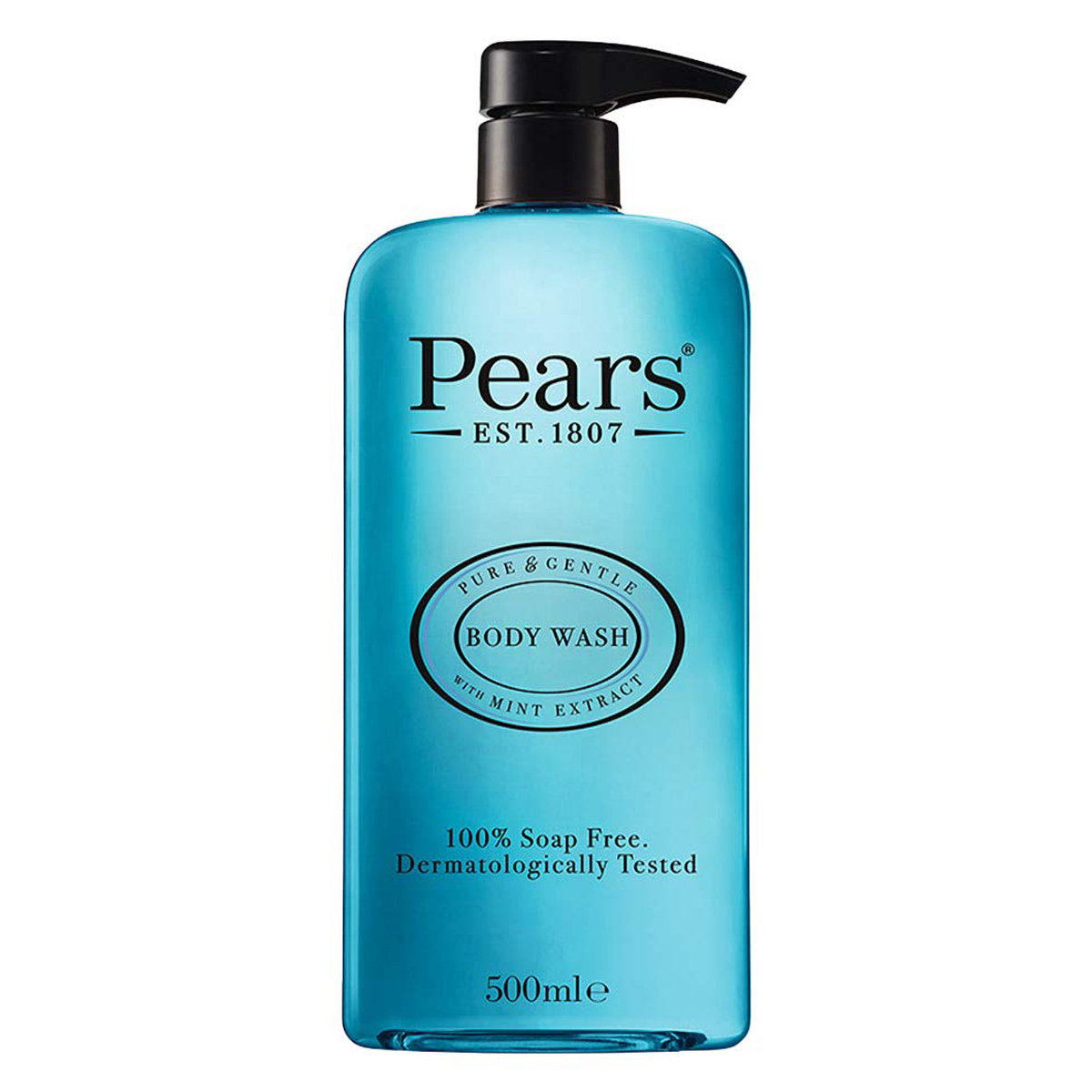 Pears Pure & Gentle Body Wash With Mint Extract 500 ml | WIth Natural Oils | Gentle Skin Cleansing | For Soft & Glowing Skin | Soap Free, Pack of 1 Pears Pure & Gentle Body Wash With Mint Extract 500 ml | WIth Natural Oils | Gentle Skin Cleansing | For Soft & Glowing Skin | Soap Free, Pack of 1
