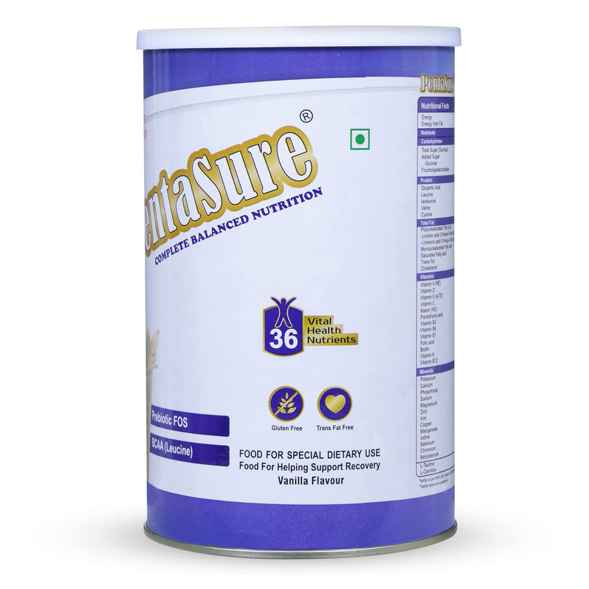 Pentasure Vanilla Flavour Nutritional Powder, 400 gm Tin, Pack of 1 Pentasure Vanilla Flavour Nutritional Powder, 400 gm Tin, Pack of 1