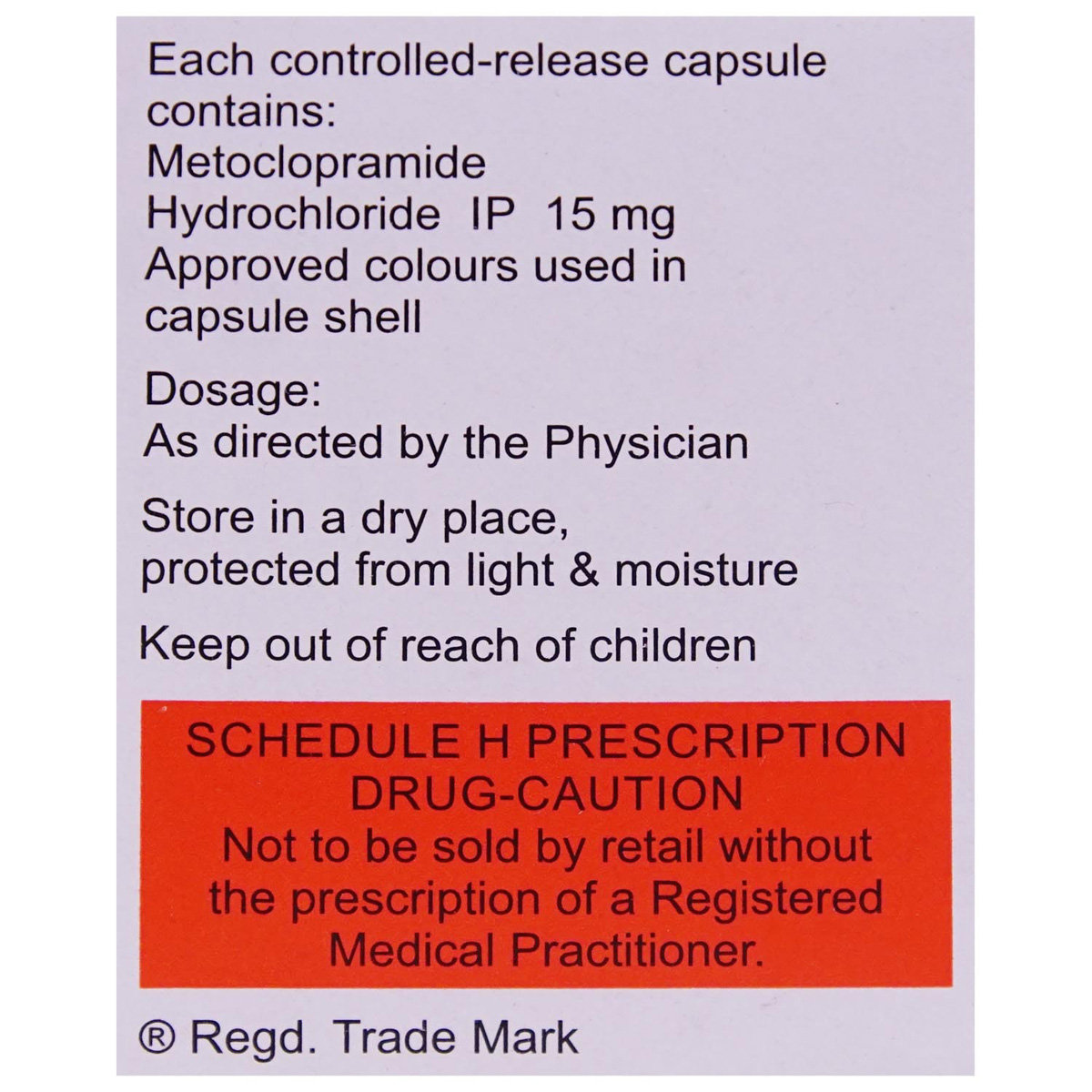 Perinorm CD Capsule 10's, Pack of 10 CAPSULES Perinorm CD Capsule 10's, Pack of 10 CAPSULES