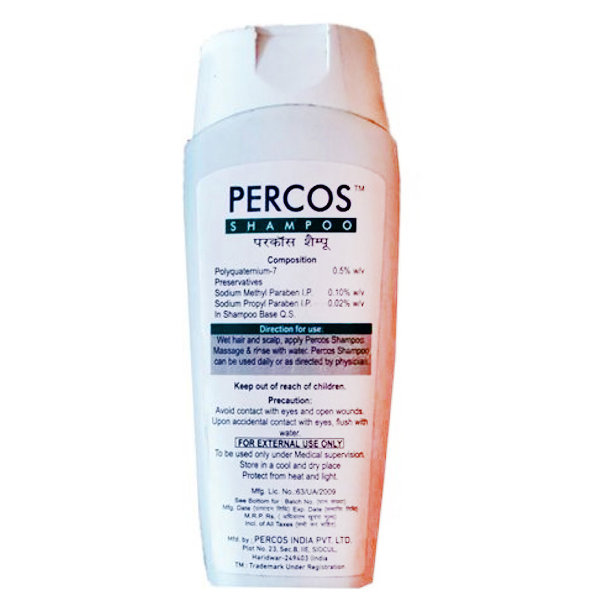 Percos Shampoo, 200 ml, Pack of 1 Percos Shampoo, 200 ml, Pack of 1