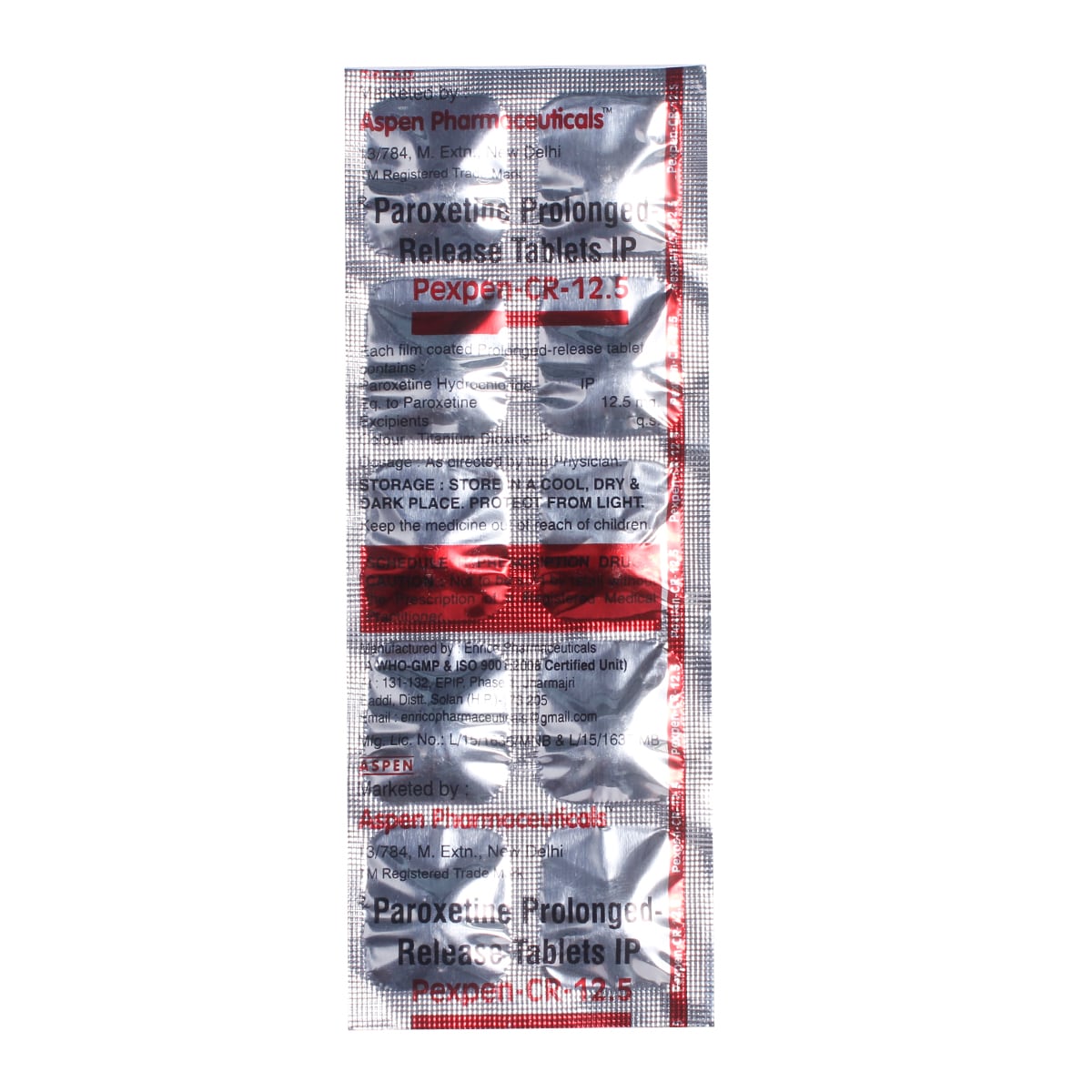 Pexpen CR 12.5 Tablet 10's, Pack of 10 TABLETS Pexpen CR 12.5 Tablet 10's, Pack of 10 TABLETS