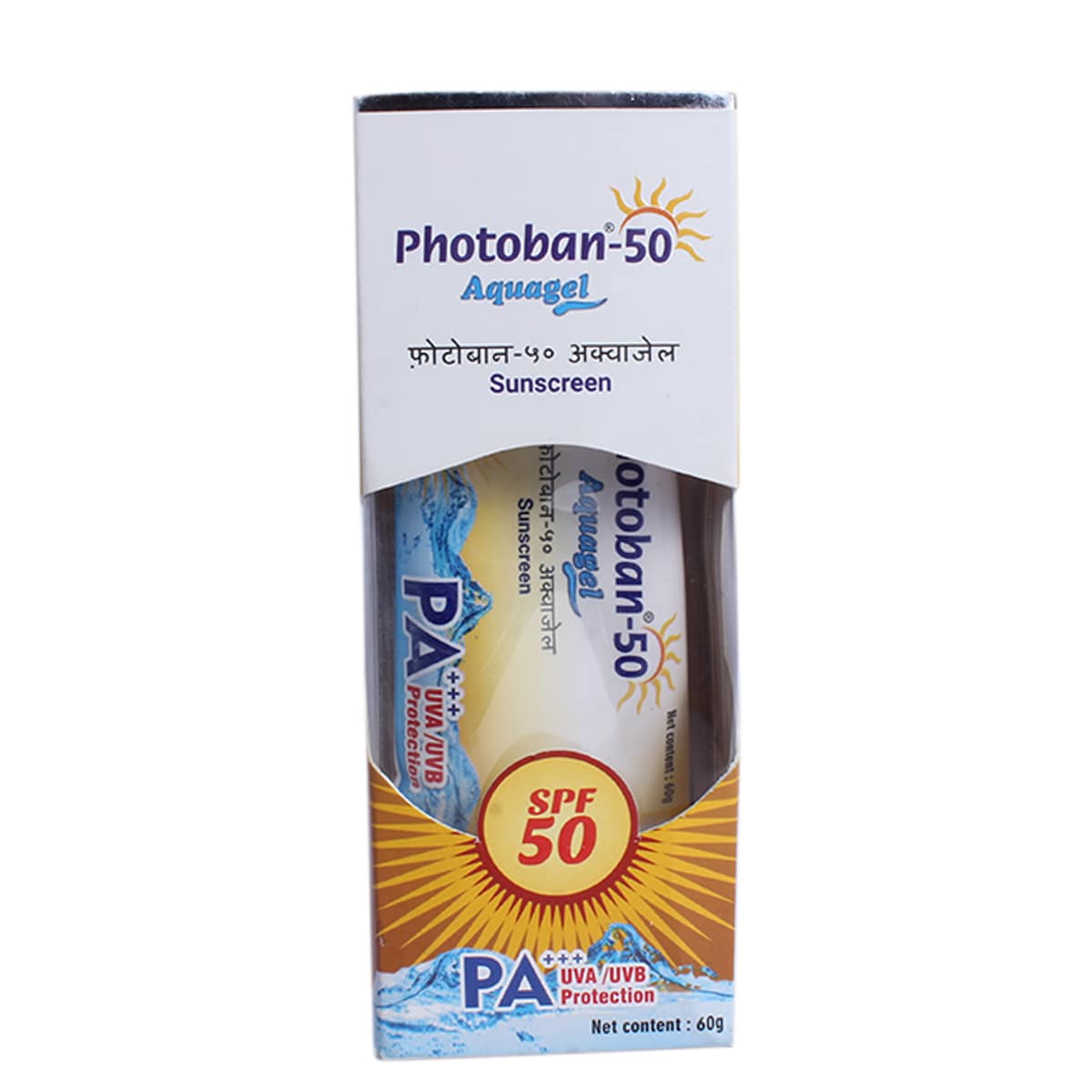 Photoban SPF 50 Aqua Gel 60 gm, Pack of 1 Photoban SPF 50 Aqua Gel 60 gm, Pack of 1
