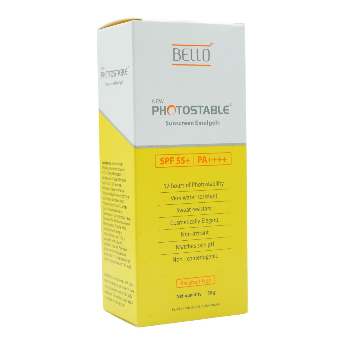 Photostable New Spf 55+ Pa++++ Sunscreen Emulgel 50 gm, Pack of 1 Photostable New Spf 55+ Pa++++ Sunscreen Emulgel 50 gm, Pack of 1