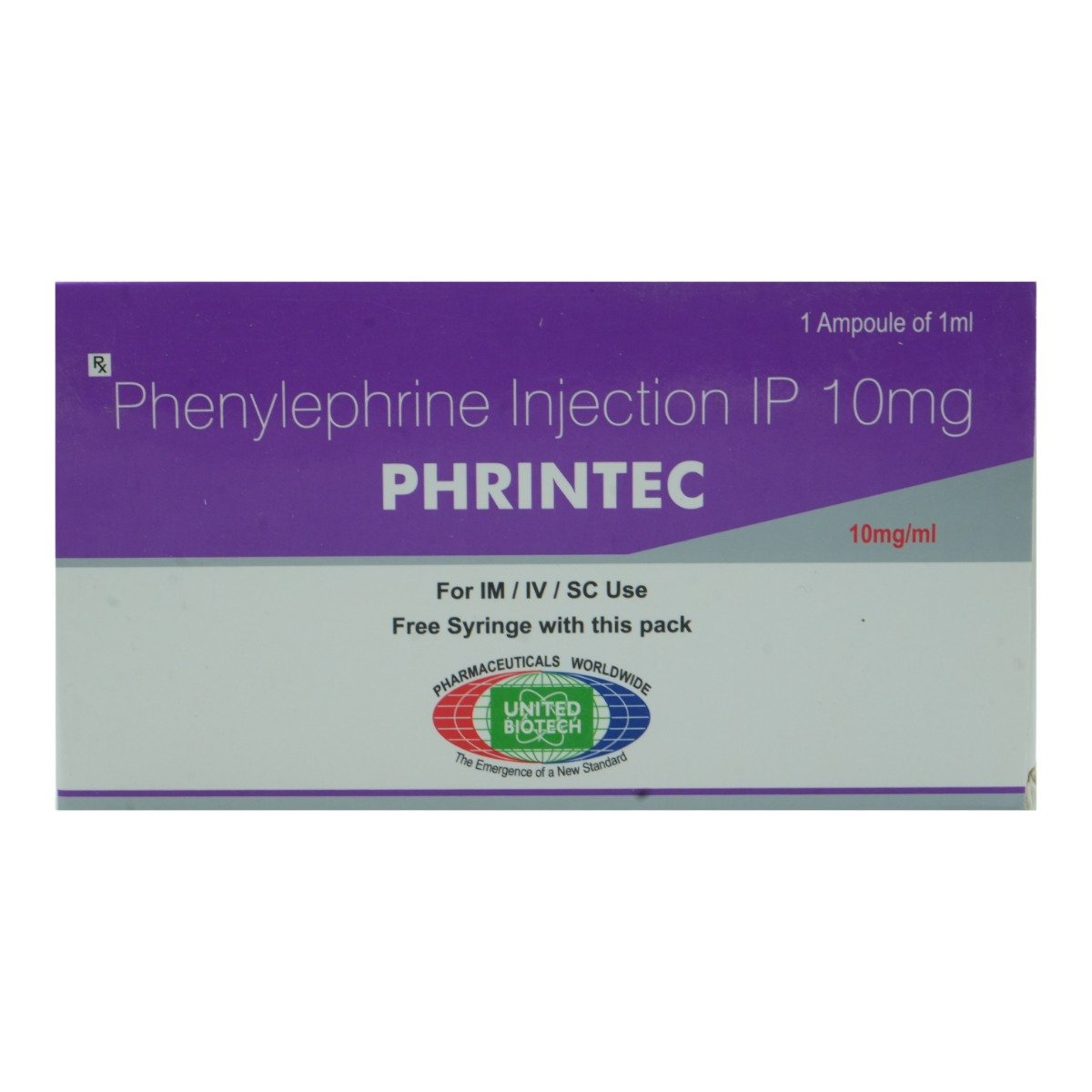 Phrintec 10 mg Injection 1 ml, Pack of 1 INJECTION Phrintec 10 mg Injection 1 ml, Pack of 1 INJECTION