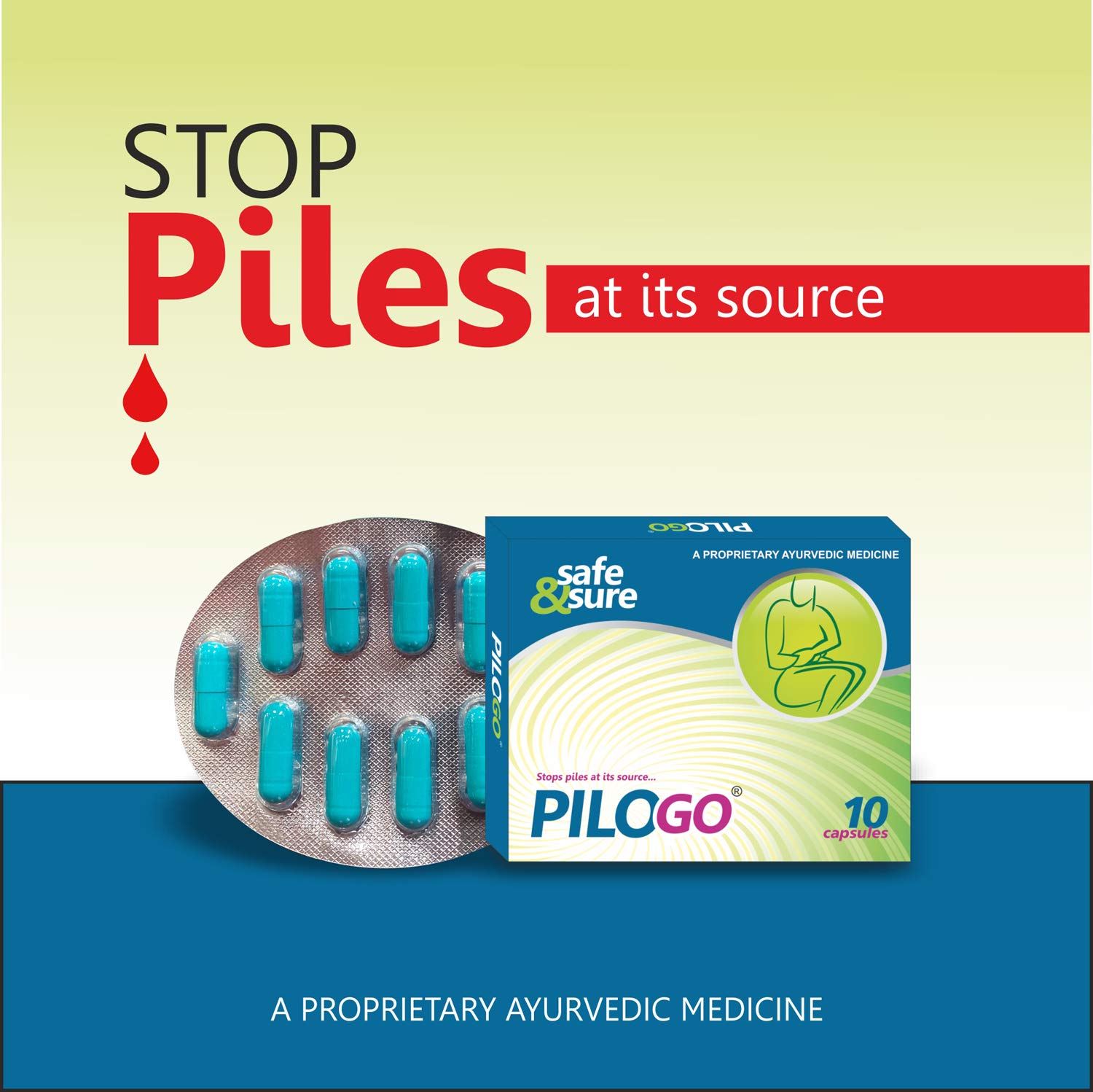 Pilogo, 10 Capsules, Pack of 10 Pilogo, 10 Capsules, Pack of 10