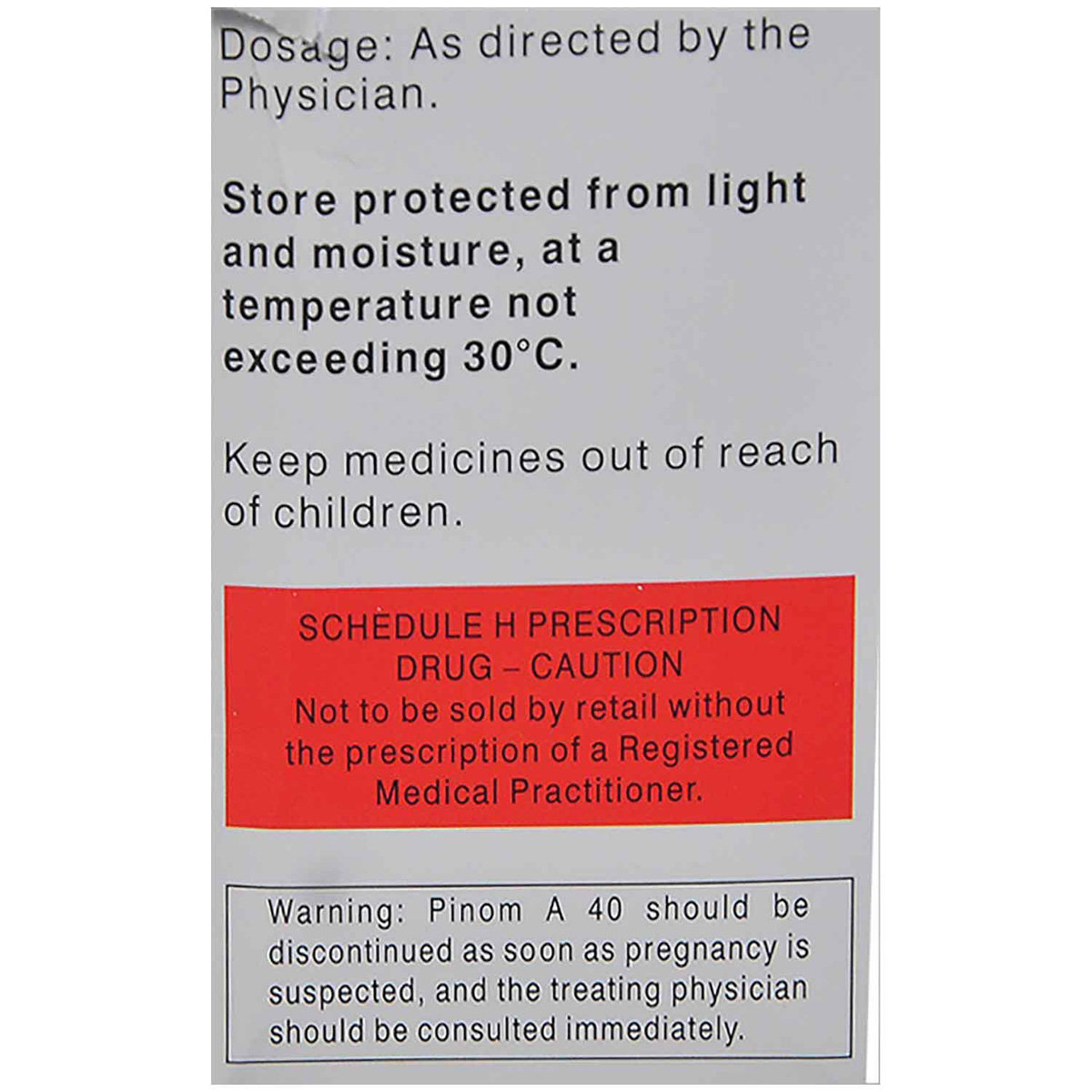 Pinom A 40 mg/5 mg Tablet 15's, Pack of 15 TABLETS Pinom A 40 mg/5 mg Tablet 15's, Pack of 15 TABLETS