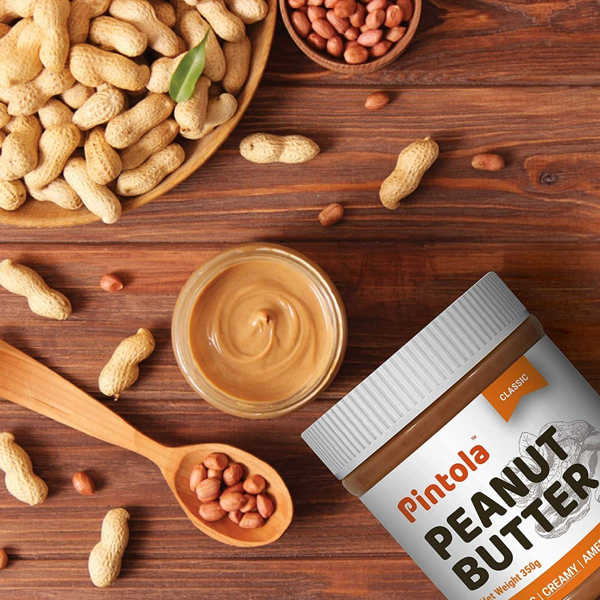 Pintola Classic Creamy Peanut Butter, 350 gm, Pack of 1 Pintola Classic Creamy Peanut Butter, 350 gm, Pack of 1