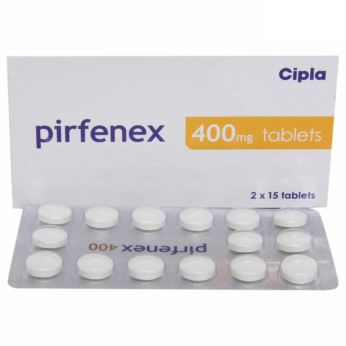 Pirfenex 400 mg Tablet 15's, Pack of 15 TABLETS Pirfenex 400 mg Tablet 15's, Pack of 15 TABLETS