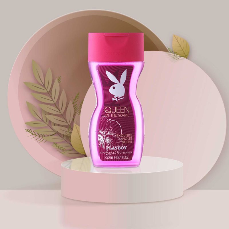 Playboy Queen of The Game Softening Shower Gel 250 ml | Violet Scent | For Women, Pack of 1 Playboy Queen of The Game Softening Shower Gel 250 ml | Violet Scent | For Women, Pack of 1