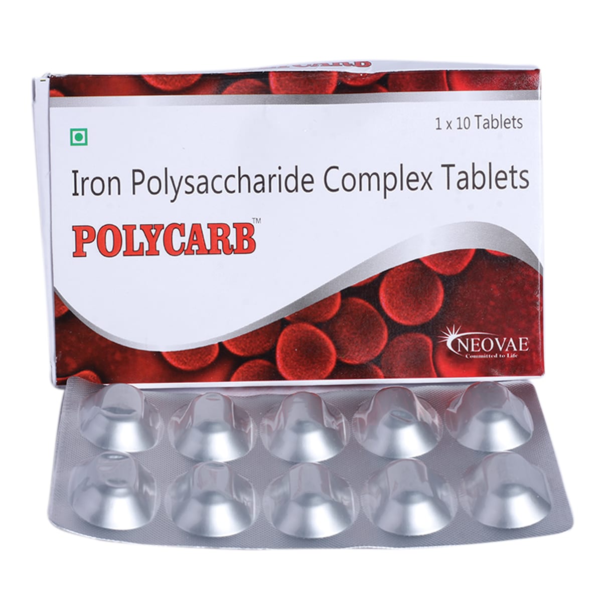 Polycarb Tablet 10's, Pack of 10 Polycarb Tablet 10's, Pack of 10