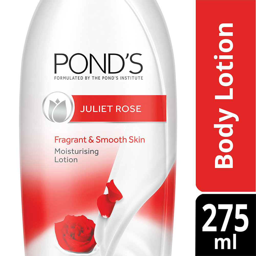 Pond's Juliet Rose Body Lotion 275 ml | 3X Intense Nourishment | For Soft & Glowing Skin With Long Lasting Frangrance, Pack of 1 Pond's Juliet Rose Body Lotion 275 ml | 3X Intense Nourishment | For Soft & Glowing Skin With Long Lasting Frangrance, Pack of 1