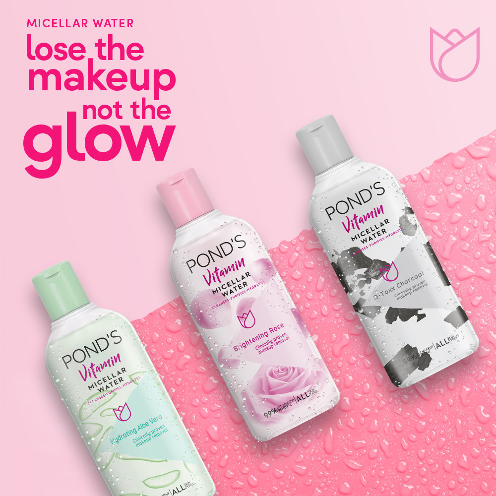 Pond's Vitamin D-Toxx Charcoal Micellar Water, 105 ml, Pack of 1 Pond's Vitamin D-Toxx Charcoal Micellar Water, 105 ml, Pack of 1