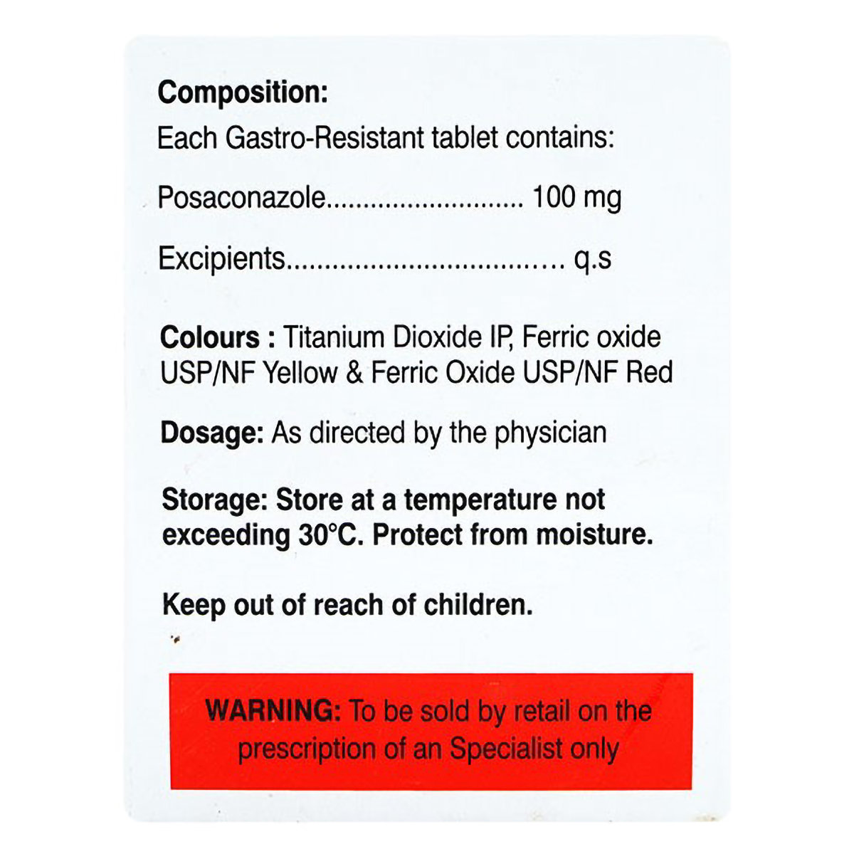 Posoxil GR 100 Tablet 10's, Pack of 1 TABLET Posoxil GR 100 Tablet 10's, Pack of 1 TABLET