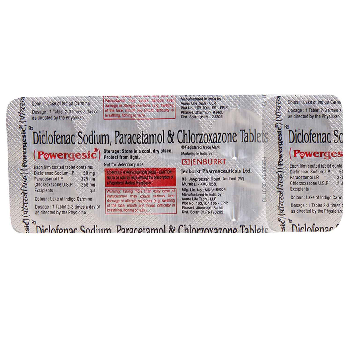 Powergesic Tablet 10's, Pack of 10 TABLETS Powergesic Tablet 10's, Pack of 10 TABLETS