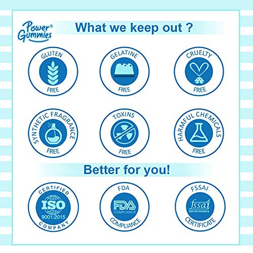 Power Gummies Hair & Nail Vitamins with Biotin Mixed Berry Flavour Gummies, 120 Count, Pack of 1 Power Gummies Hair & Nail Vitamins with Biotin Mixed Berry Flavour Gummies, 120 Count, Pack of 1