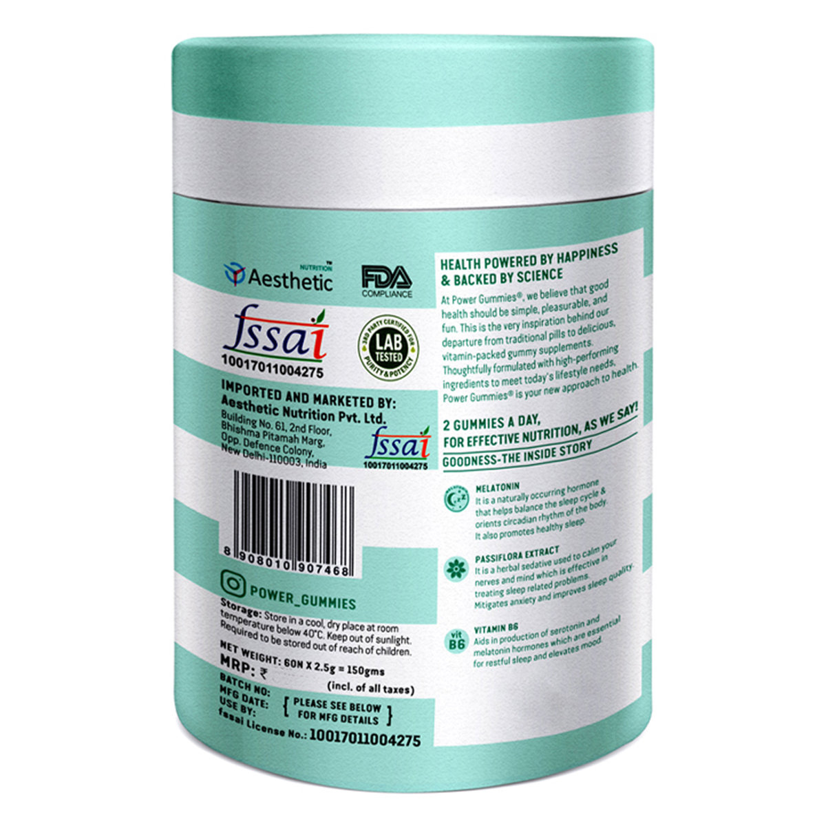 Power Gummies Blessful Sleep Passion Fruit Flavour Gummies, 60 Count, Pack of 1 Power Gummies Blessful Sleep Passion Fruit Flavour Gummies, 60 Count, Pack of 1