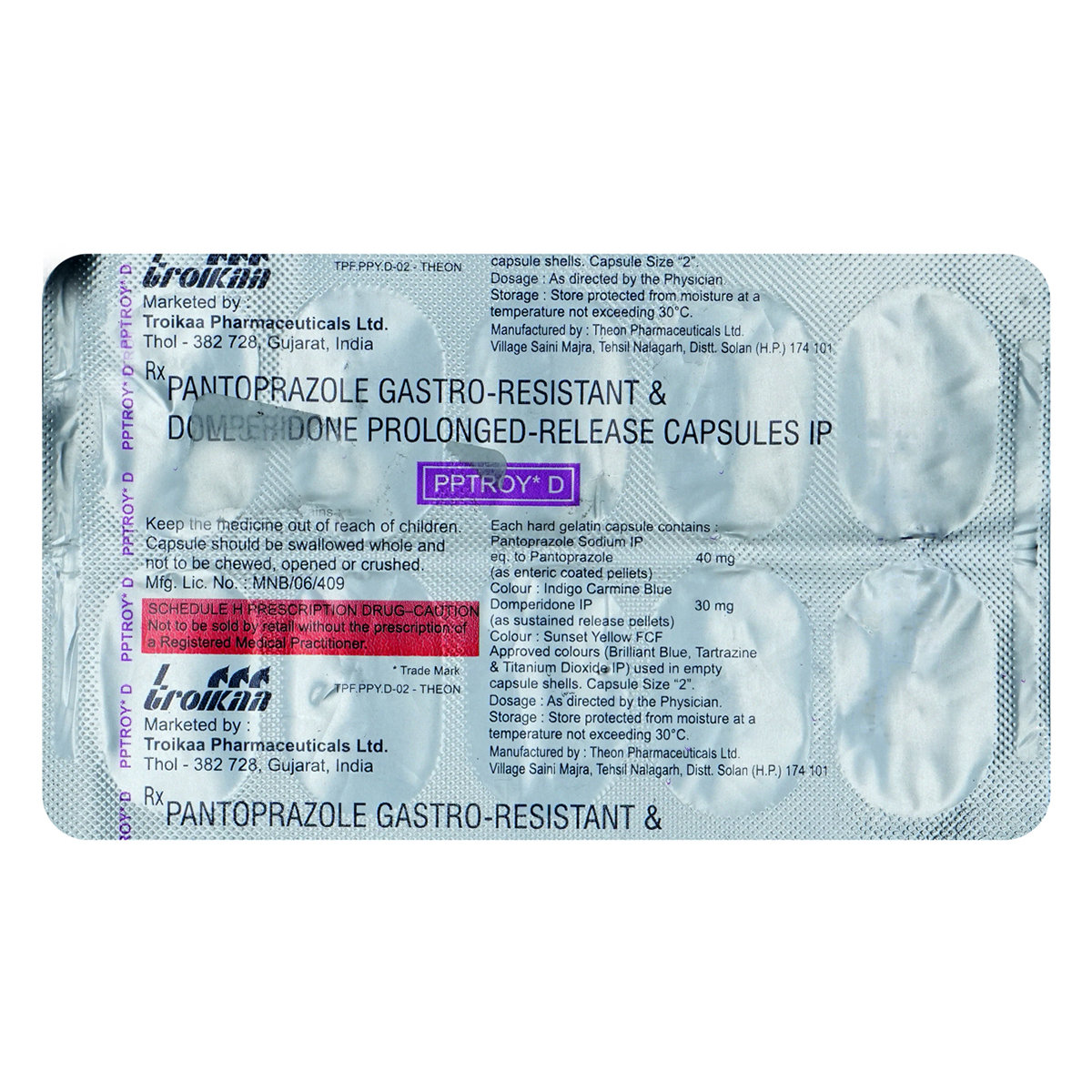 Pptroy-D Capsule 10's, Pack of 10 Pptroy-D Capsule 10's, Pack of 10