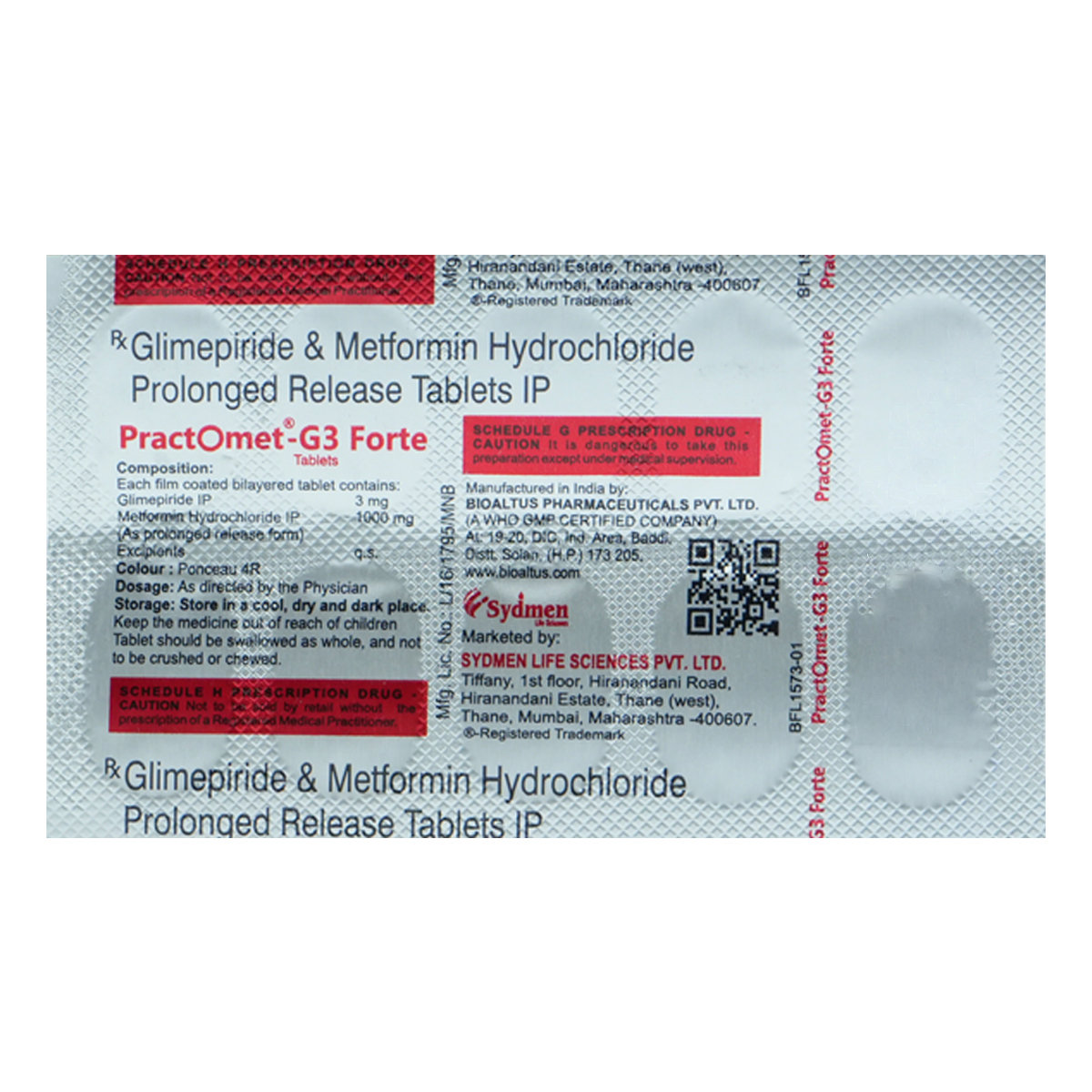 Practomet-G3 Forte Tablet 10's, Pack of 10 TabletS Practomet-G3 Forte Tablet 10's, Pack of 10 TabletS