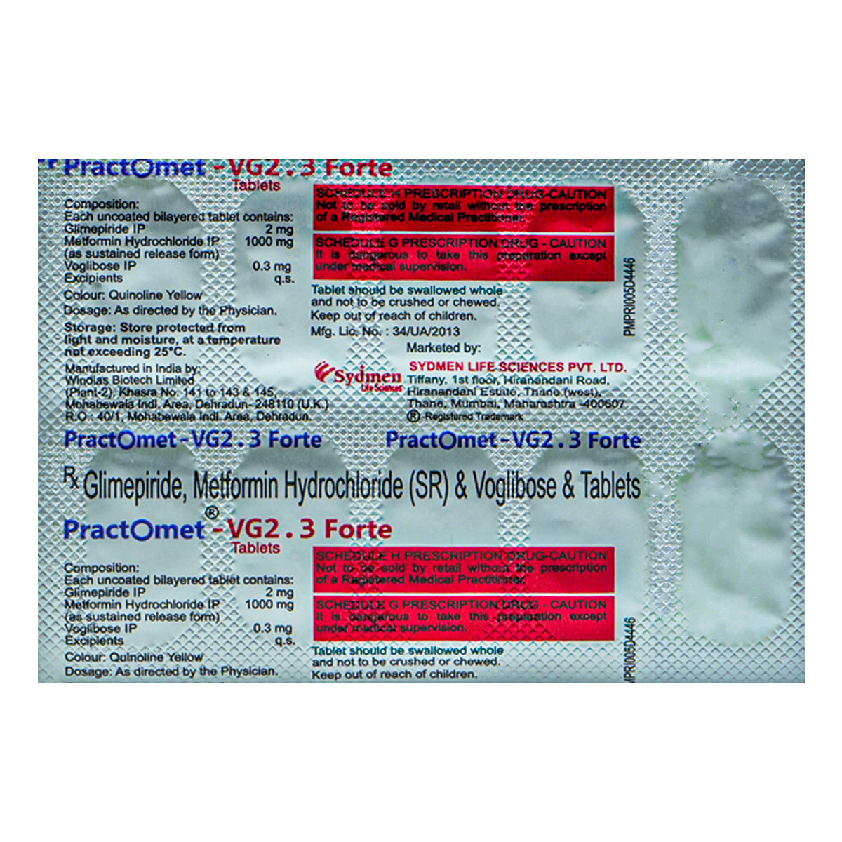 Practomet-VG 2.3 Forte Tablet 10's, Pack of 10 Practomet-VG 2.3 Forte Tablet 10's, Pack of 10