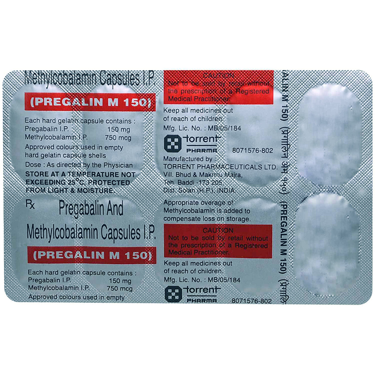 Pregalin M 150 Capsule 10's, Pack of 10 Pregalin M 150 Capsule 10's, Pack of 10