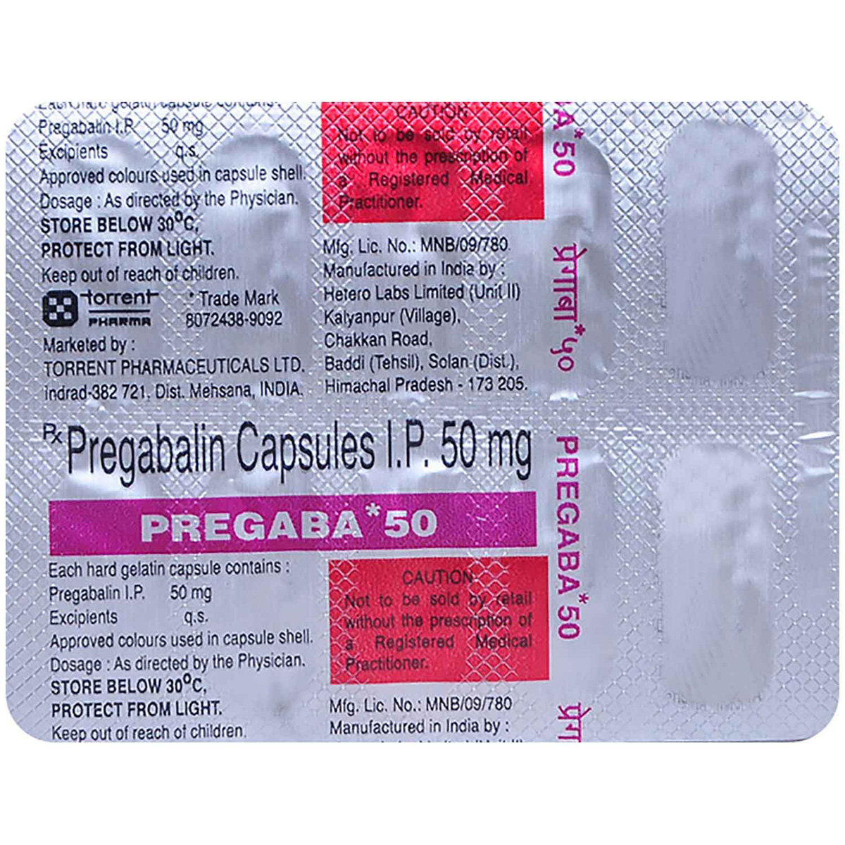 Pregaba 50 Capsule 10's, Pack of 10 CAPSULES Pregaba 50 Capsule 10's, Pack of 10 CAPSULES