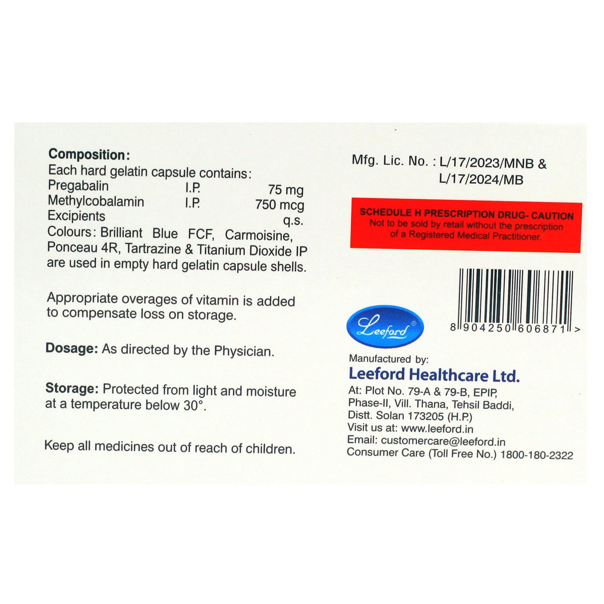 Pregabanyl Capsule 10's, Pack of 10 Pregabanyl Capsule 10's, Pack of 10
