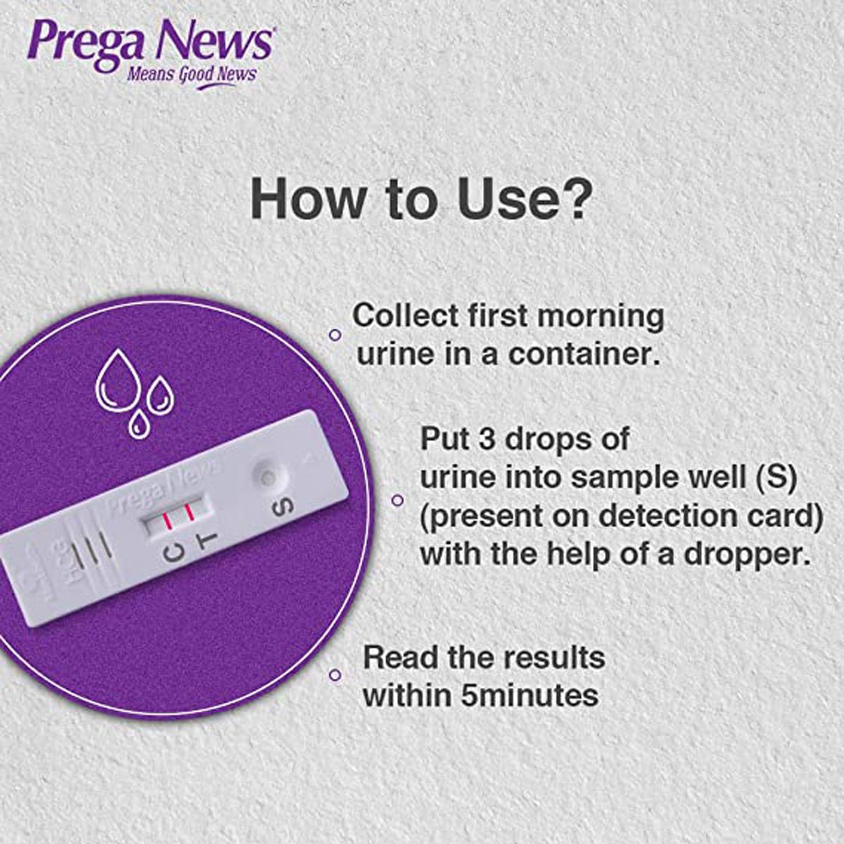 Prega News Pregnancy Test Kit, 1 Count, Pack of 1 Prega News Pregnancy Test Kit, 1 Count, Pack of 1