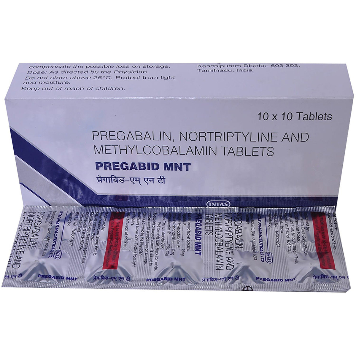 Pregabid MNT Tablet 10's, Pack of 10 TABLETS Pregabid MNT Tablet 10's, Pack of 10 TABLETS