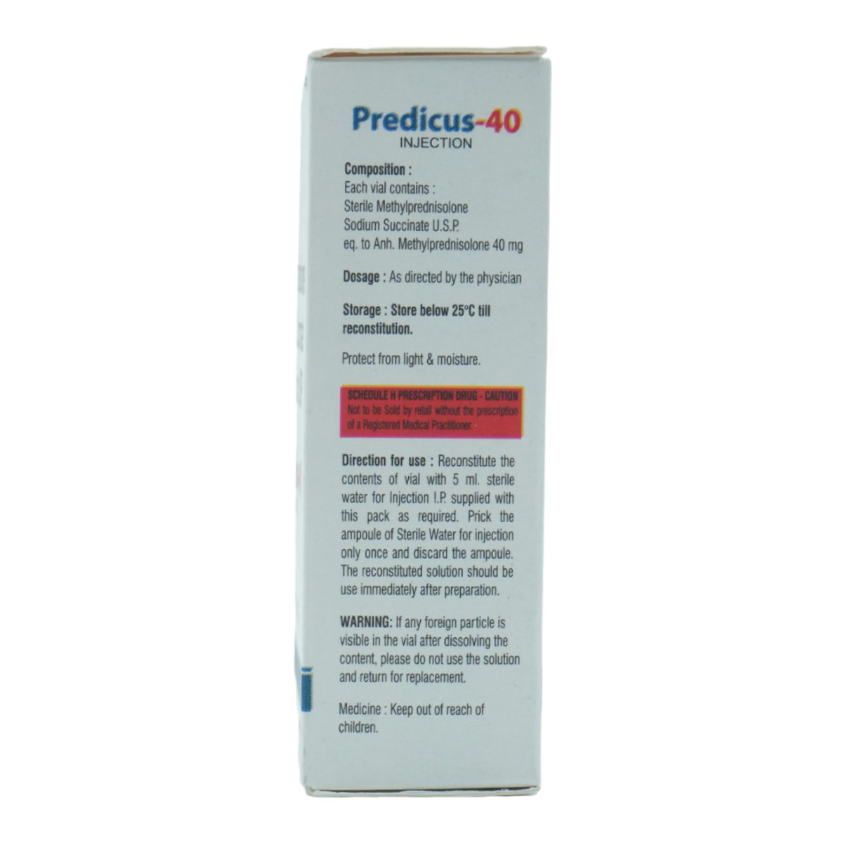 Predicus 40 Injection 1's, Pack of 1 INJECTION Predicus 40 Injection 1's, Pack of 1 INJECTION
