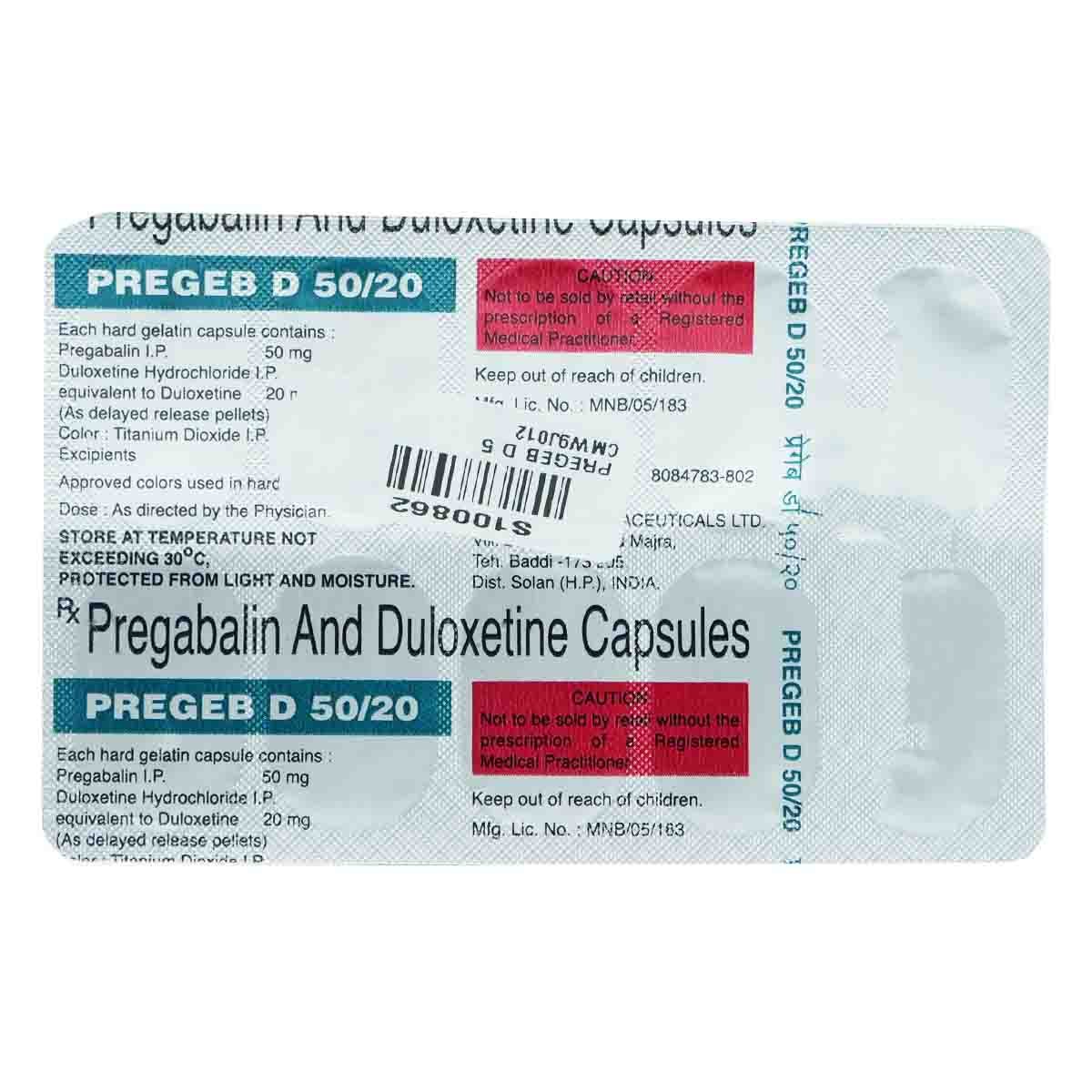 Pregeb D 50/20 Capsule 10's, Pack of 10 Pregeb D 50/20 Capsule 10's, Pack of 10