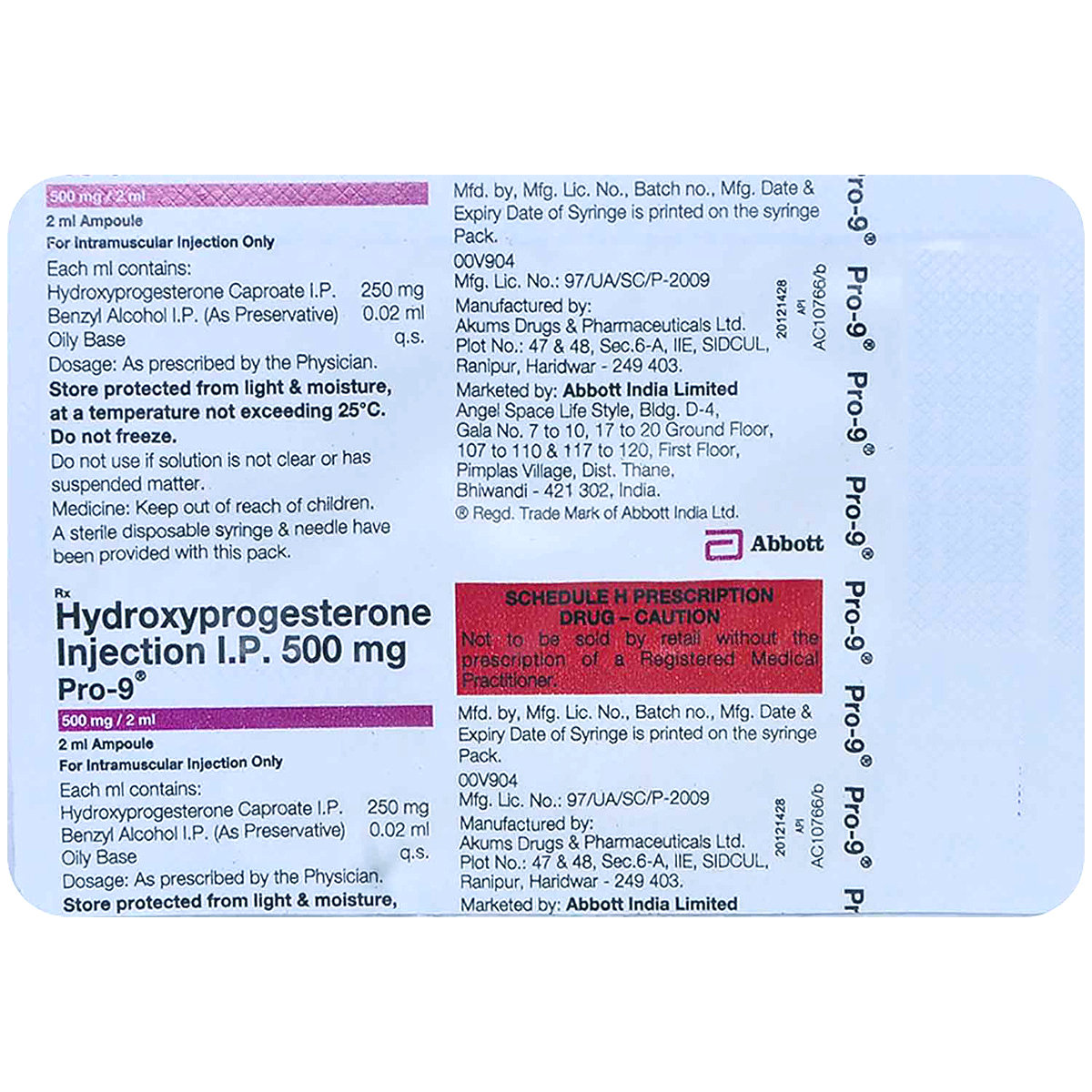 Pro-9 500mg Injection 2ml, Pack of 1 INJECTION Pro-9 500mg Injection 2ml, Pack of 1 INJECTION