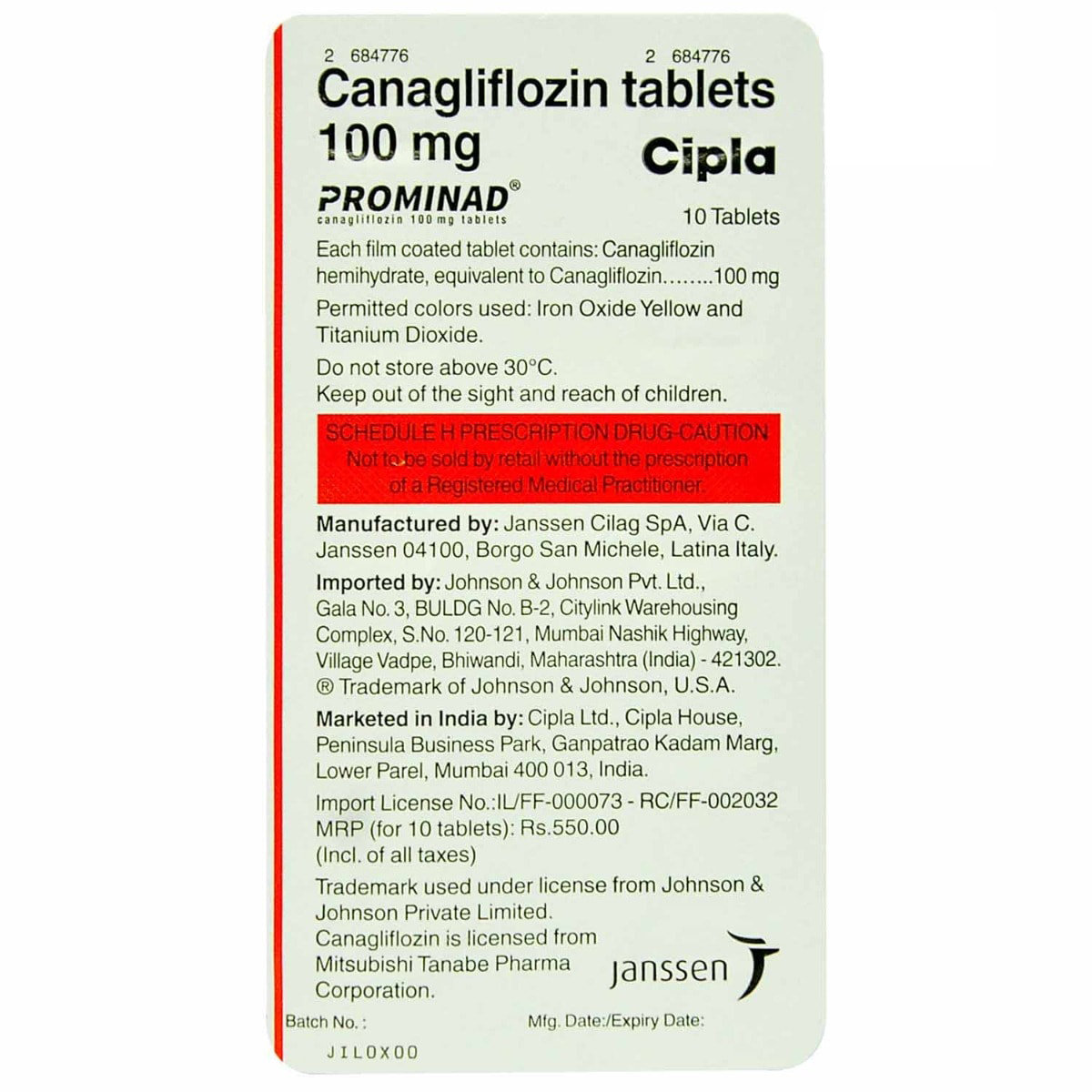 Prominad Tablet 10's, Pack of 10 TABLETS Prominad Tablet 10's, Pack of 10 TABLETS