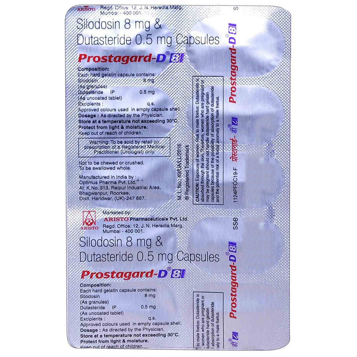 Prostagard-D 8 Capsule 10's, Pack of 10 CAPSULES Prostagard-D 8 Capsule 10's, Pack of 10 CAPSULES