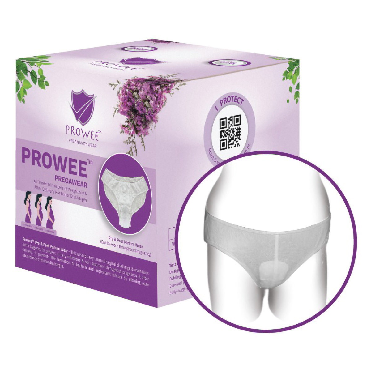 Prowee Pregawear Pre & Post Partum Minor Discharge Panty XXL, 5 Count, Pack of 1 Prowee Pregawear Pre & Post Partum Minor Discharge Panty XXL, 5 Count, Pack of 1