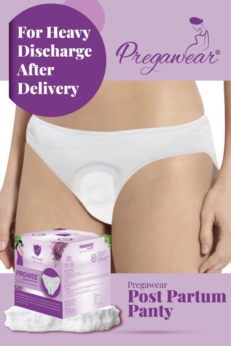 Prowee Pregawear Heavy Discharge After Delivery Panty Small, 5 Count, Pack of 1 Prowee Pregawear Heavy Discharge After Delivery Panty Small, 5 Count, Pack of 1