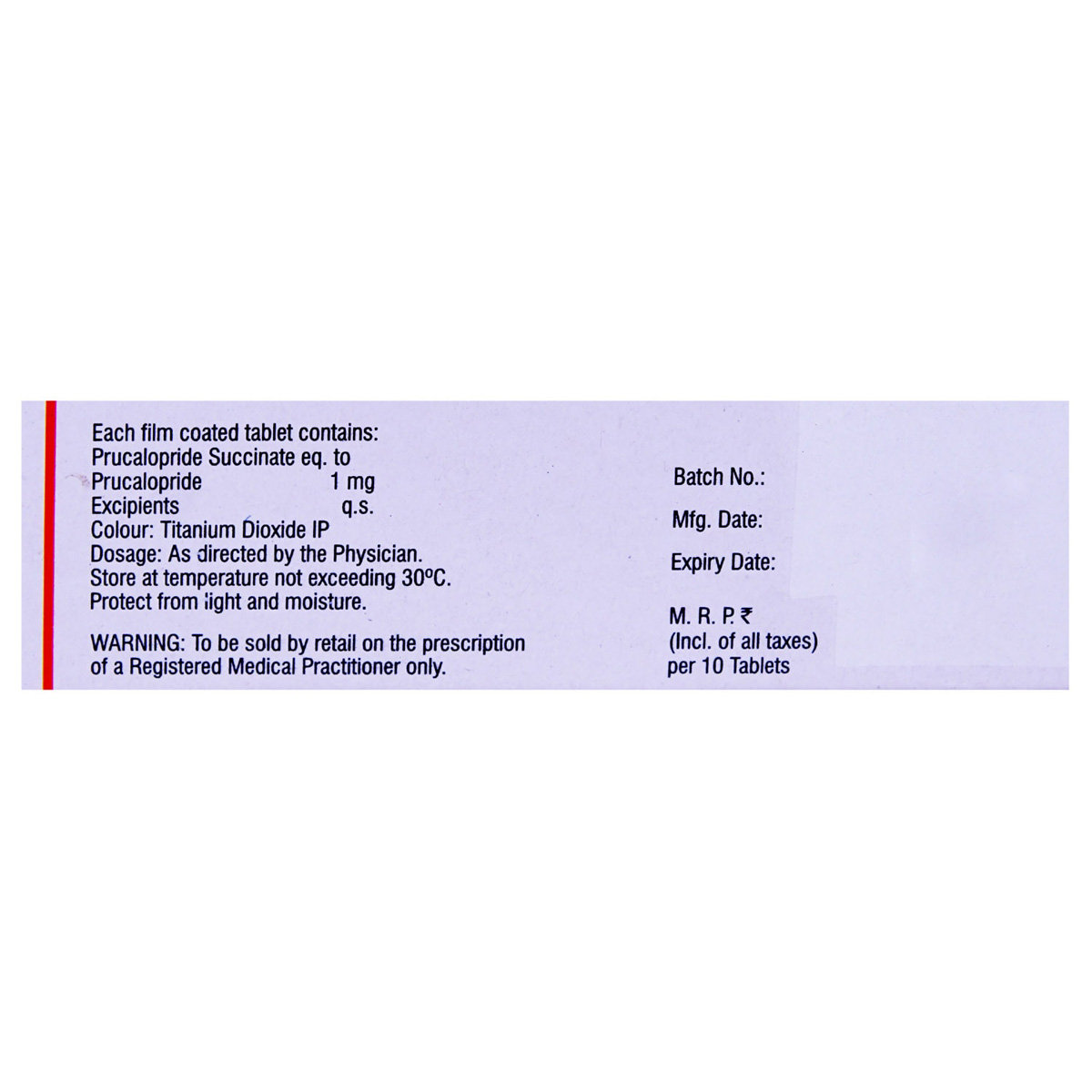 Pruease 1 mg Tablet 10's, Pack of 10 TABLETS Pruease 1 mg Tablet 10's, Pack of 10 TABLETS