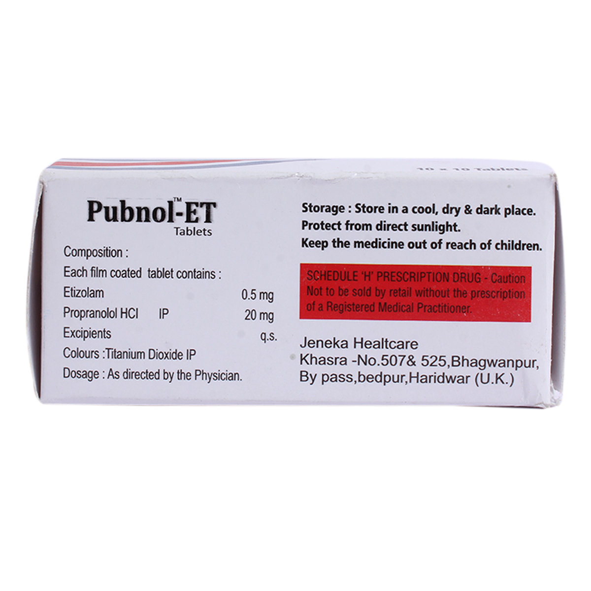 Pubnol-ET Tablet 10's, Pack of 10 Pubnol-ET Tablet 10's, Pack of 10