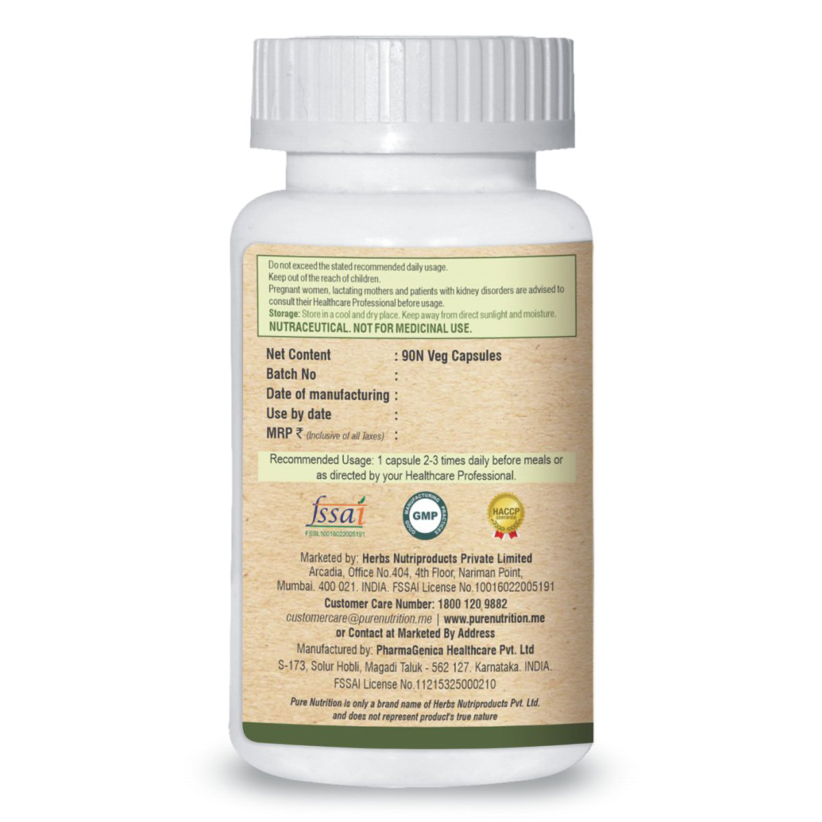 Pure Nutrition Garcinia Cambogia Ultra 875 mg, 90 Capsules, Pack of 1 Pure Nutrition Garcinia Cambogia Ultra 875 mg, 90 Capsules, Pack of 1