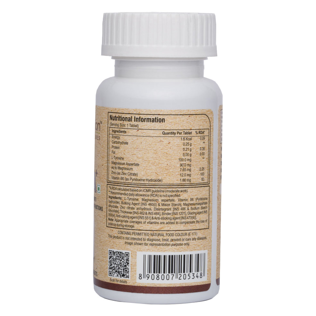 Pure Nutrition Zinc ZMA⁺, 60 Tablets, Pack of 1 Pure Nutrition Zinc ZMA⁺, 60 Tablets, Pack of 1