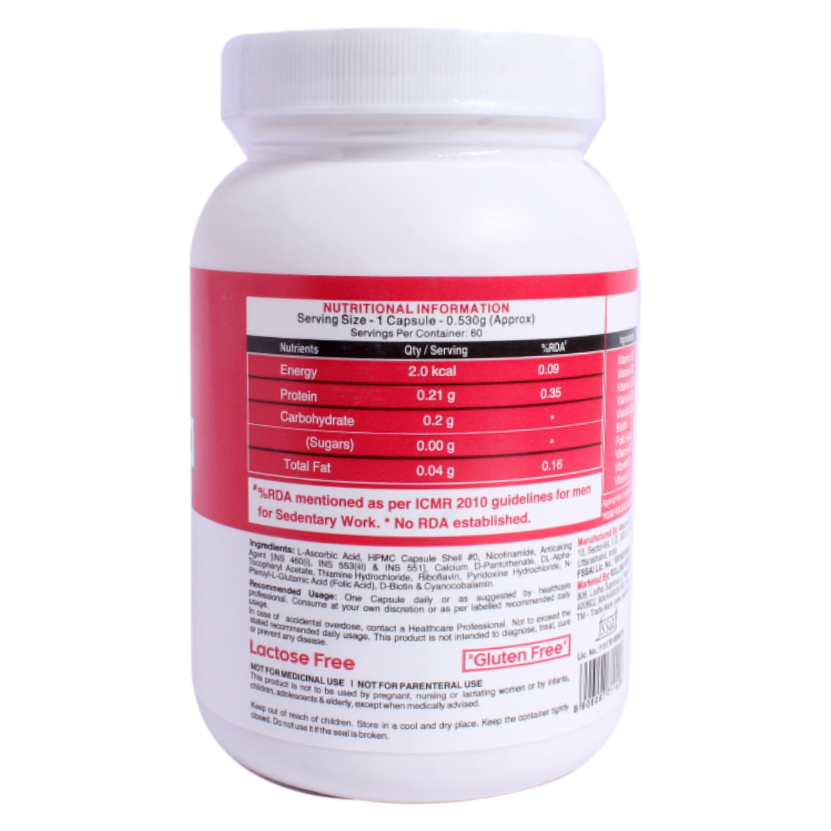 PureFoods B-Complex, 60 Capsules, Pack of 1 PureFoods B-Complex, 60 Capsules, Pack of 1