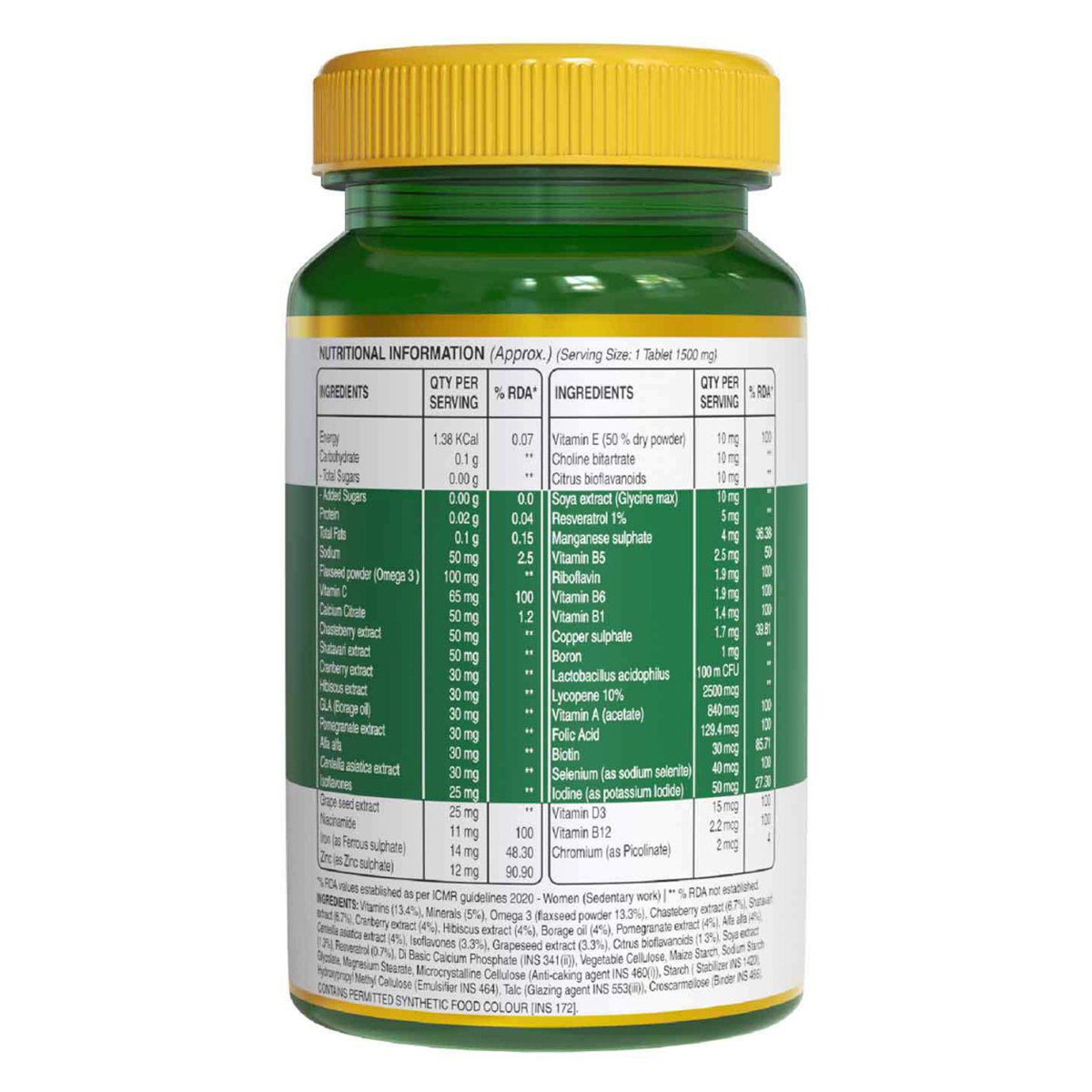 Pure Nutrition Multivitamin 1500 mg for Women, 30 Tablets, Pack of 1 Pure Nutrition Multivitamin 1500 mg for Women, 30 Tablets, Pack of 1