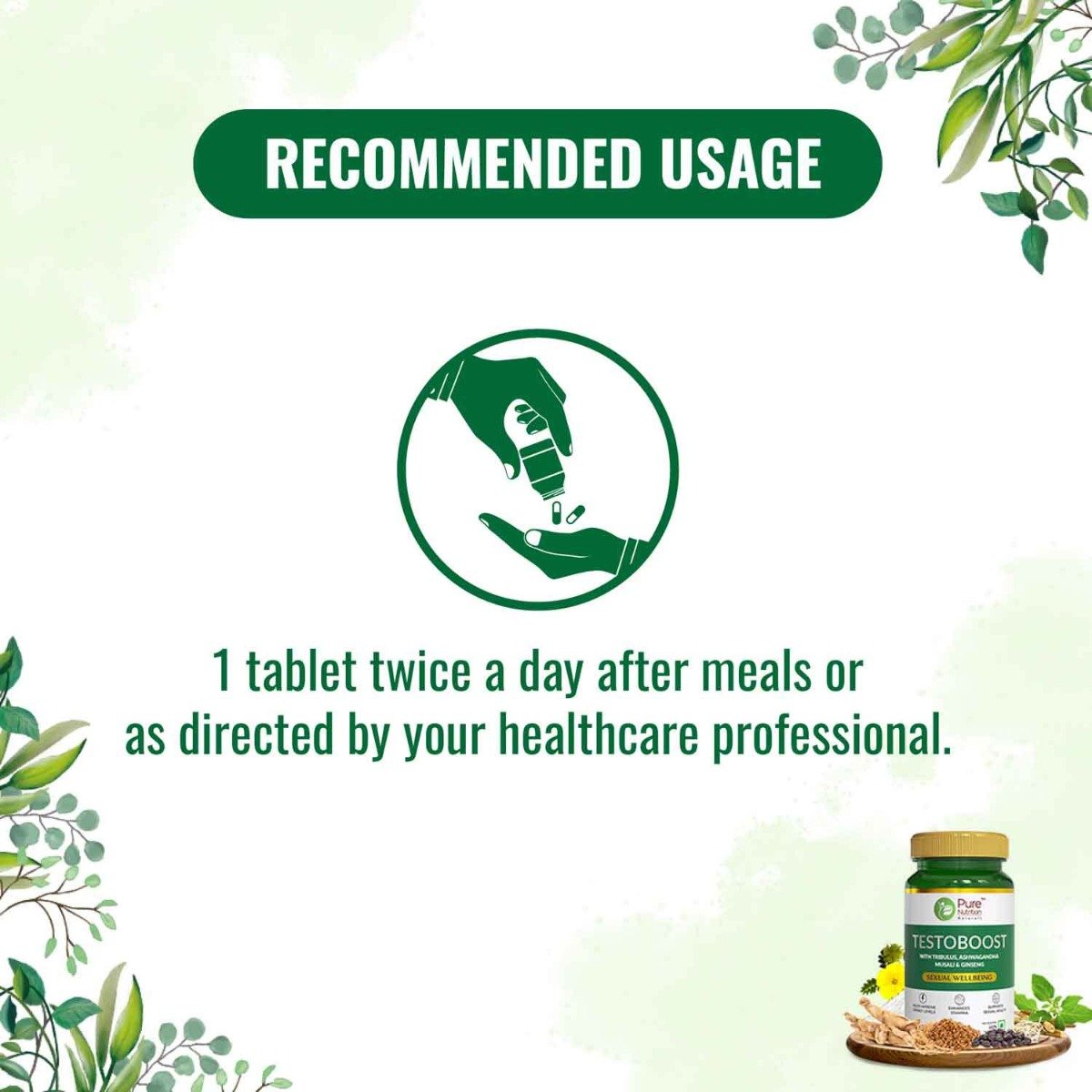 Pure Nutrition Testoboost 1200 mg, 60 Tablets, Pack of 1 Pure Nutrition Testoboost 1200 mg, 60 Tablets, Pack of 1