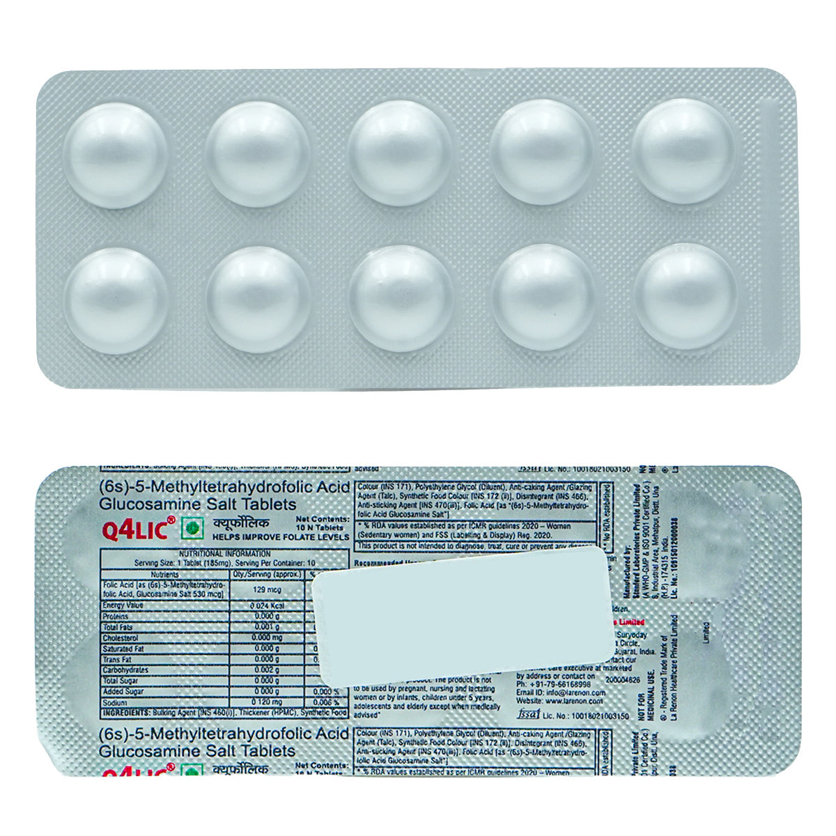 Q4LIC Tablet 10's, Pack of 10 TABLETS Q4LIC Tablet 10's, Pack of 10 TABLETS