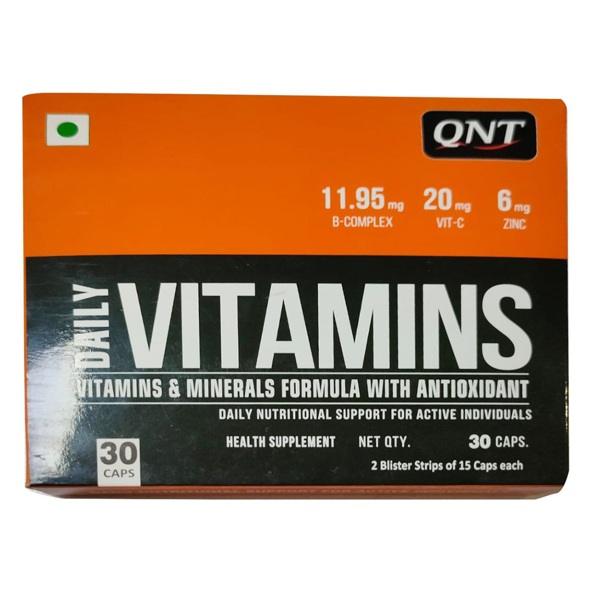 QNT Daily Vitamins, 30 Capsules, Pack of 1 QNT Daily Vitamins, 30 Capsules, Pack of 1