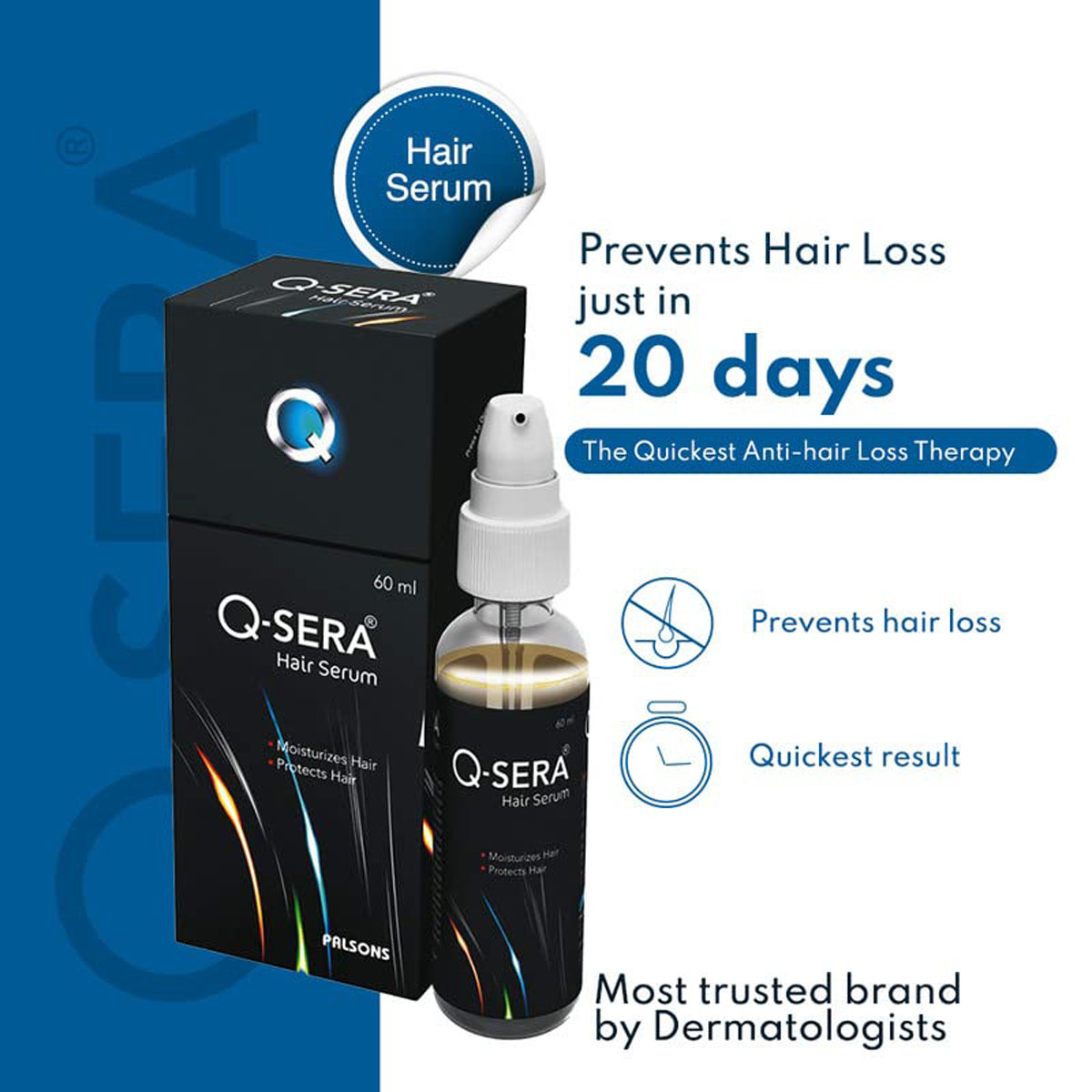 Q-Sera Hair Serum, 60 ml, Pack of 1 Q-Sera Hair Serum, 60 ml, Pack of 1