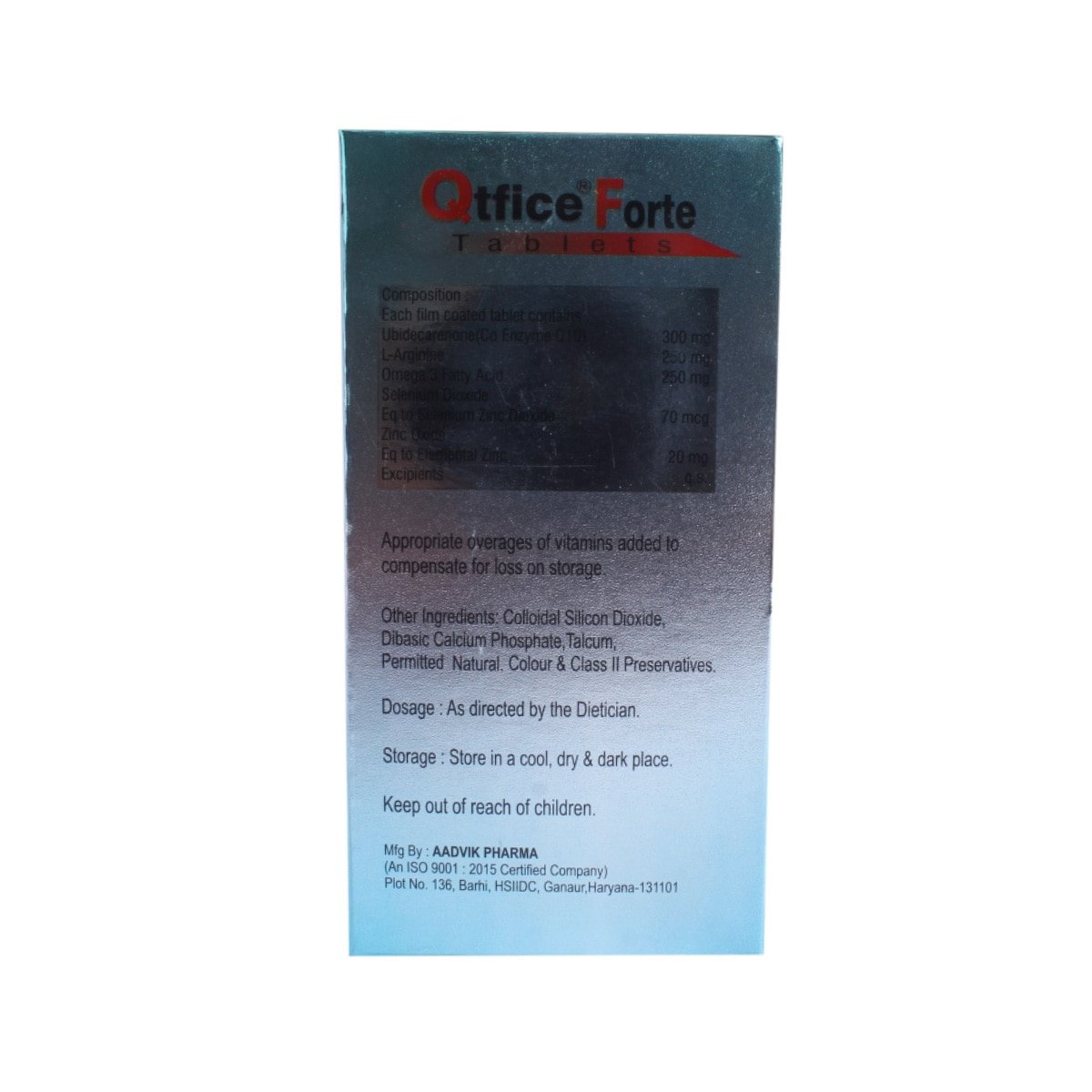 Qtfice Forte Tablet 30's, Pack of 1 Qtfice Forte Tablet 30's, Pack of 1
