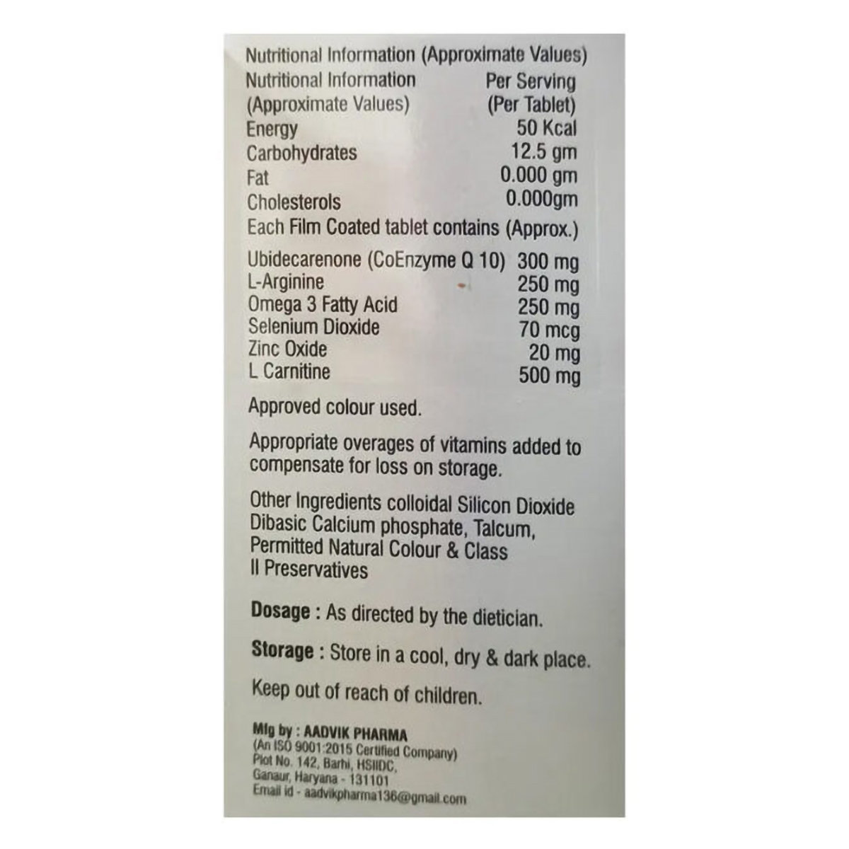 Qtfice Plus Veg Tablet 30's, Pack of 1 Qtfice Plus Veg Tablet 30's, Pack of 1