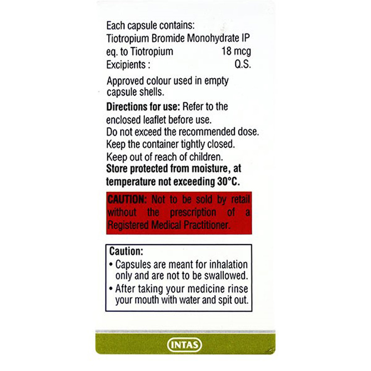 Quikhale T Capsule 30's, Pack of 1 Capsule Quikhale T Capsule 30's, Pack of 1 Capsule