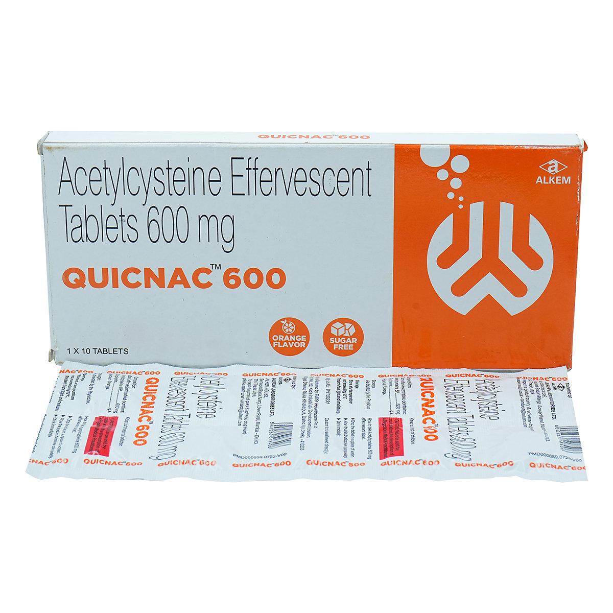Quicnac Sugar Free Orange Effervescent Tablet 10's, Pack of 10 TABLETS Quicnac Sugar Free Orange Effervescent Tablet 10's, Pack of 10 TABLETS